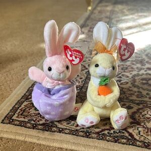 Ty Basket Beanies- Petey & Nibbles